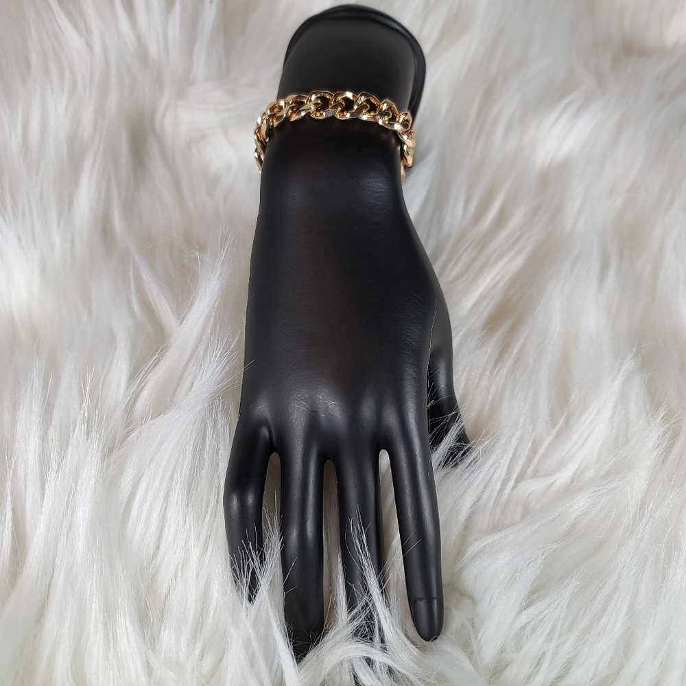 Goldtoned Cuban Styled Bracelet